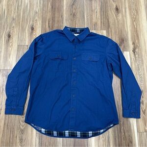 Vintage L.L. Bean 100% Cotton Traditional Fit Flannel Lined Shirt Jacket, XL